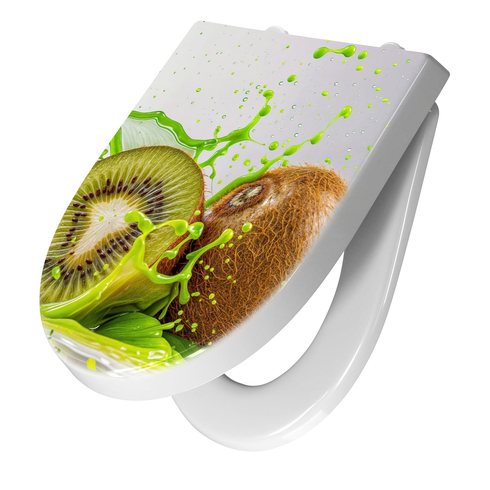 WC-Sitz mit Absenkautomatik Kiwi Spritzer