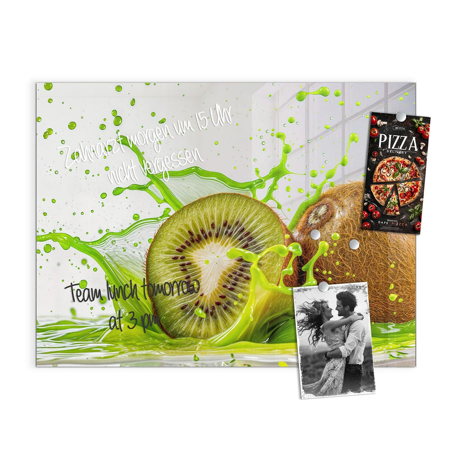 Maße Magnettafel - Kiwi im Saftspritzer
