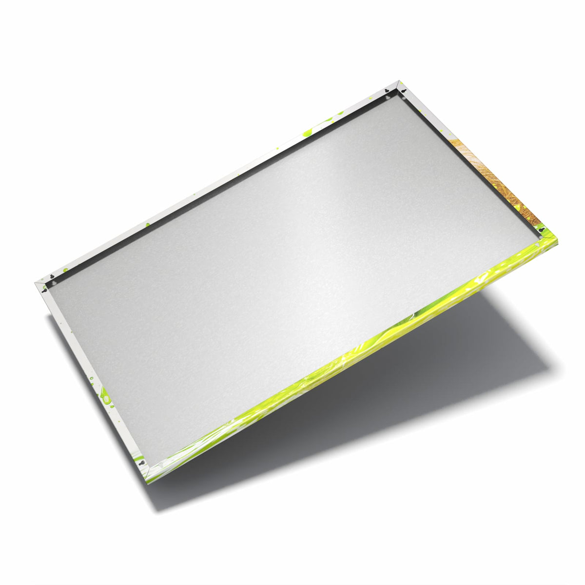 Nur 7 mm – liegt eng an der Wand – Metall Magnettafel - Kiwi im Saftspritzer