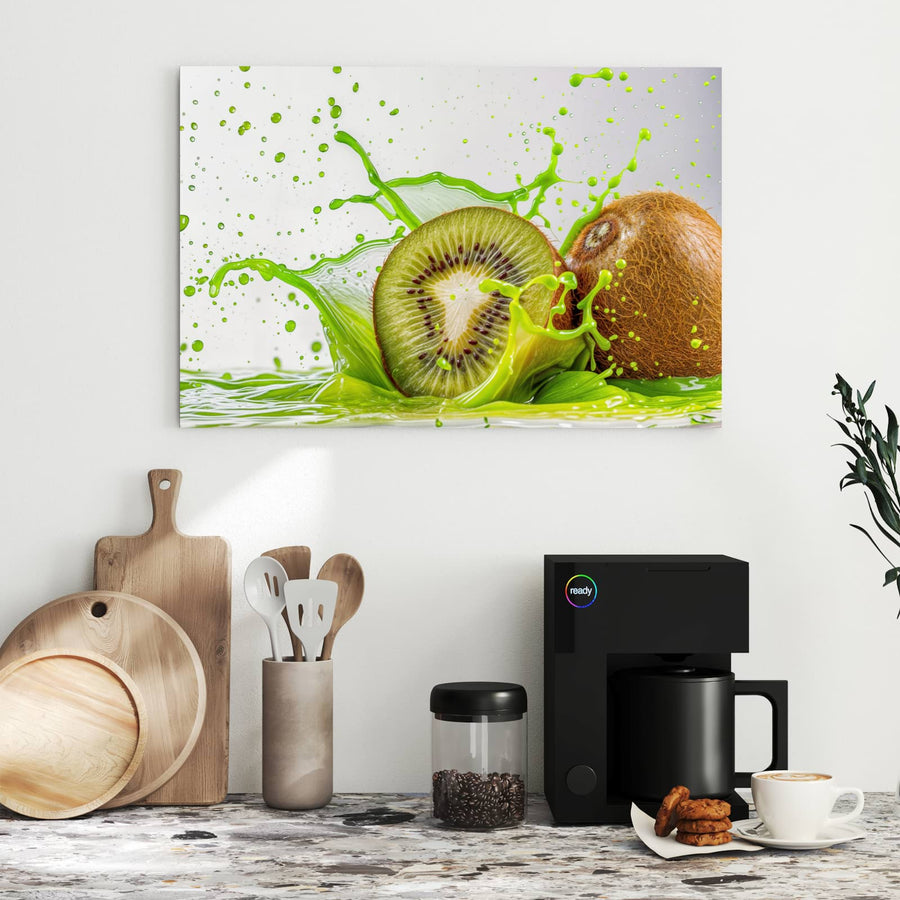 Maße Metall Magnettafel - Kiwi im Saftspritzer