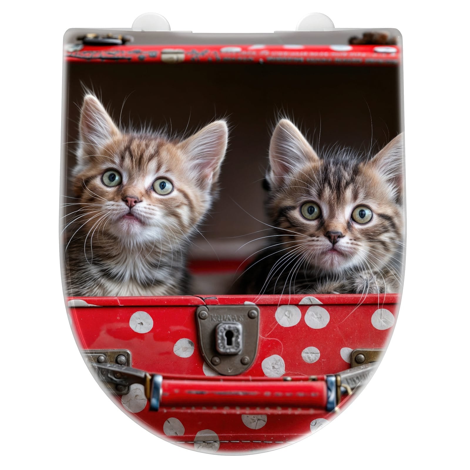WC-Sitz mit Absenkautomatik Katzen im Koffer