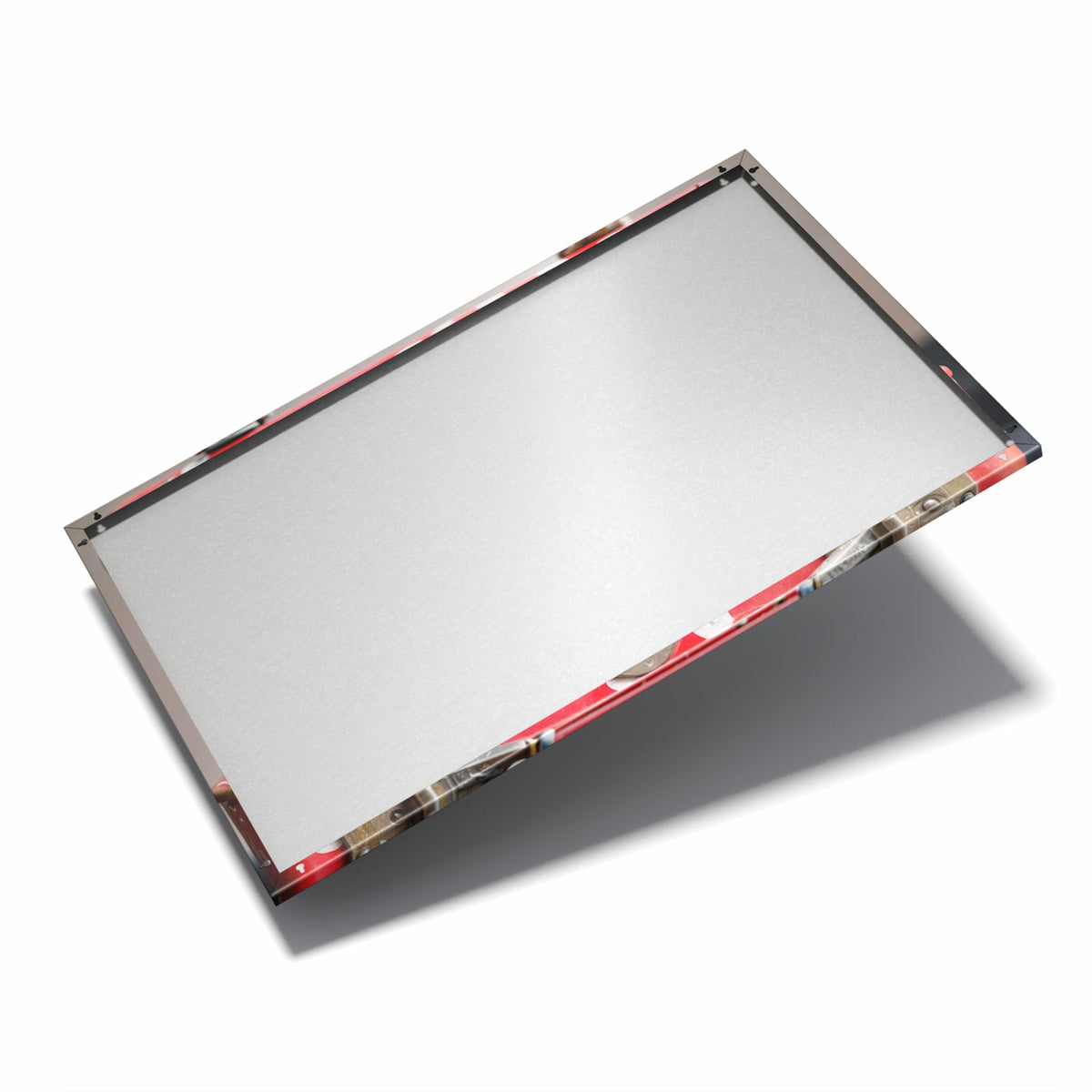 Nur 7 mm – liegt eng an der Wand – Metall Magnettafel - Katzen im Koffer