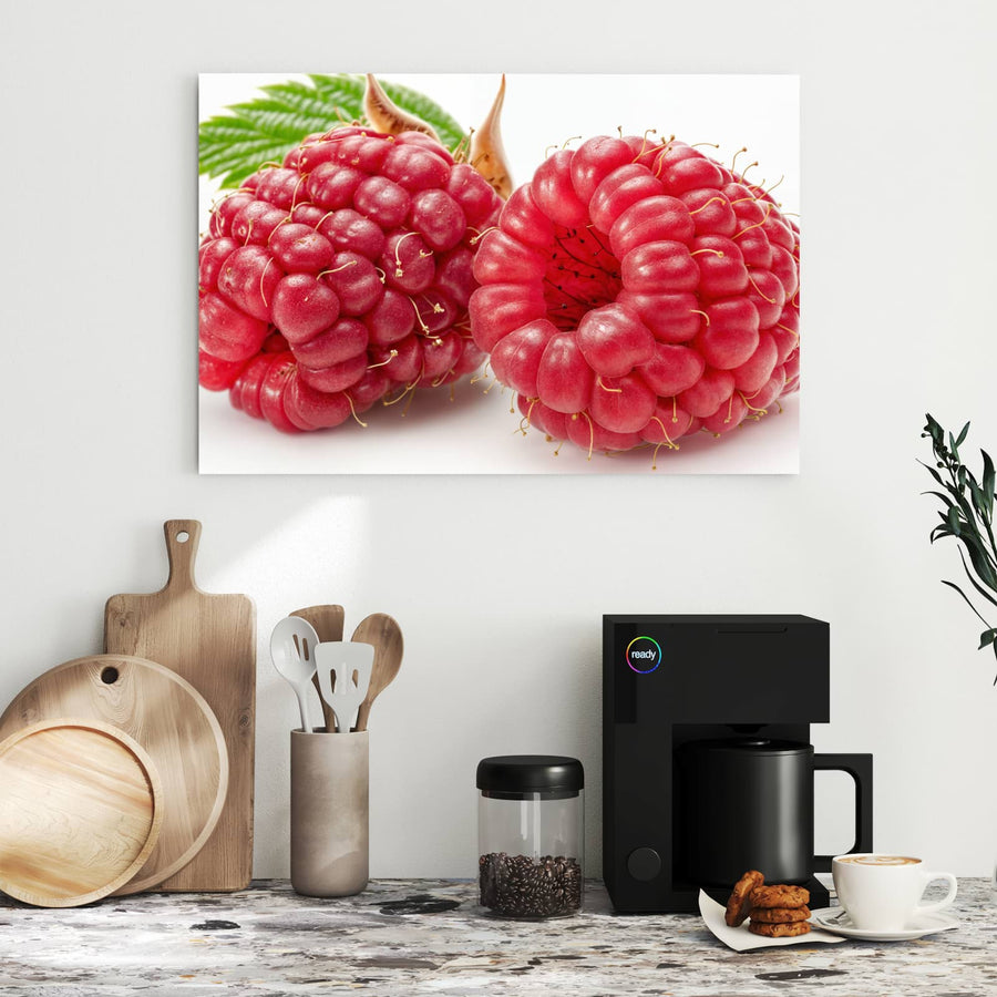 Maße Metall Magnettafel - Surreale Himbeeren