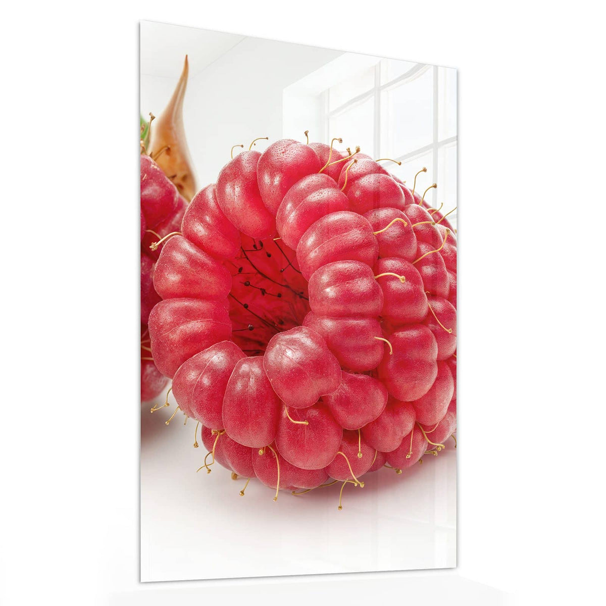 11 Größen – von 30 × 60 bis 60 × 150 cm – Wandbild - Surreale Himbeeren - Hochformat
