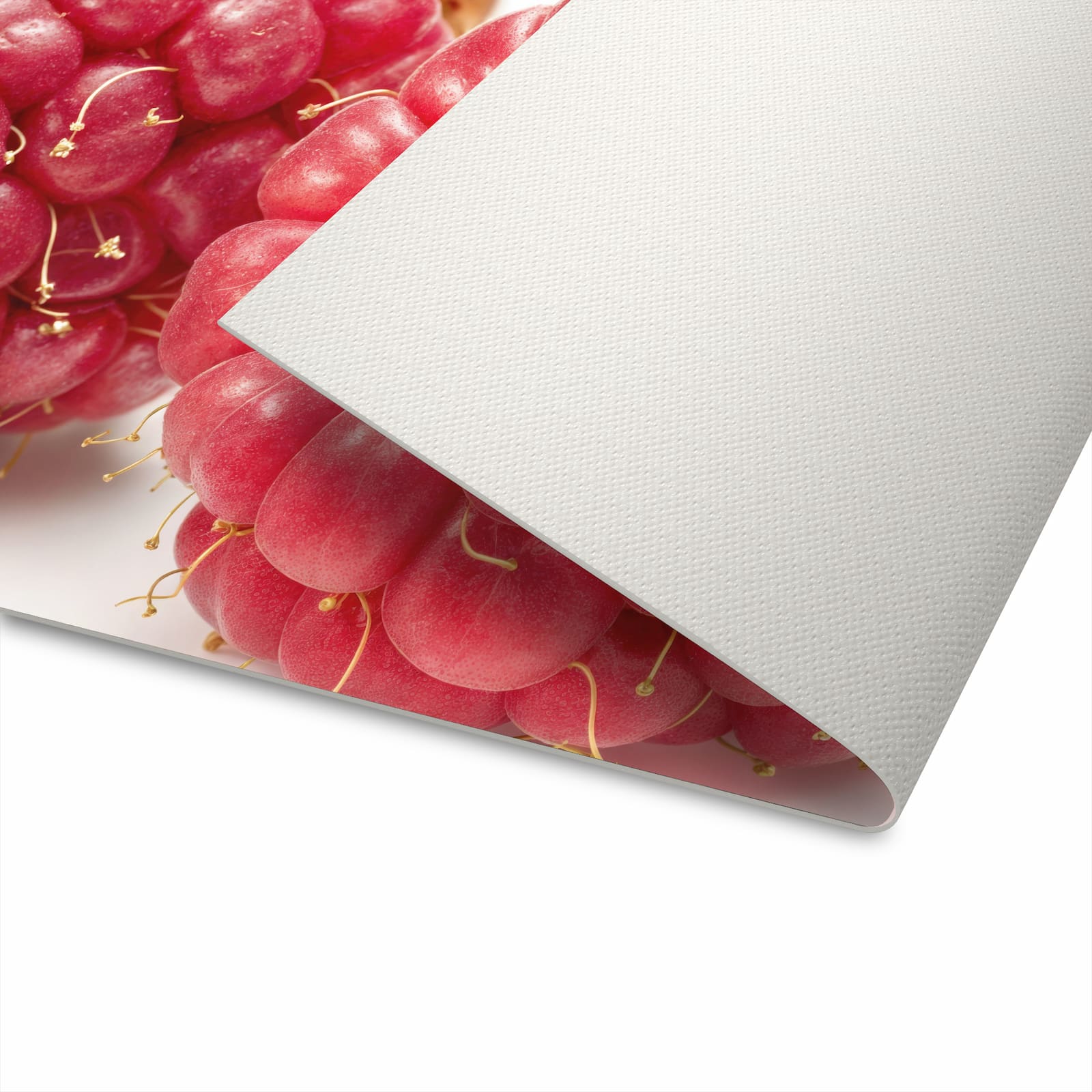 Bodenschonender langer Teppich mit Motiv Himbeerenblatt für Flur - schützt den Boden