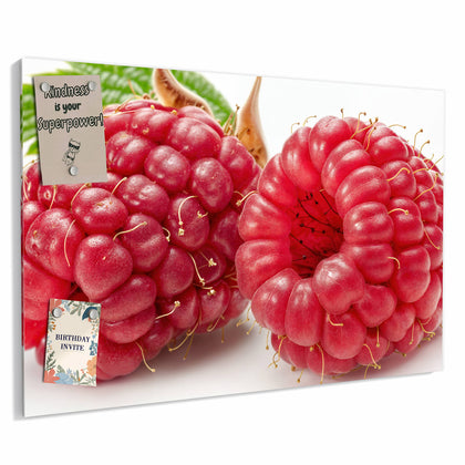 Metall Magnettafel mit dem Motiv Surreale Himbeeren