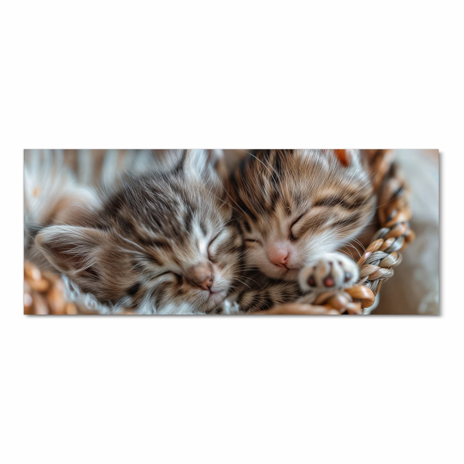 Rutschhemmender waschbarer Küchenläufer mit Motiv Kätzchen von Schlafende in Frontansicht