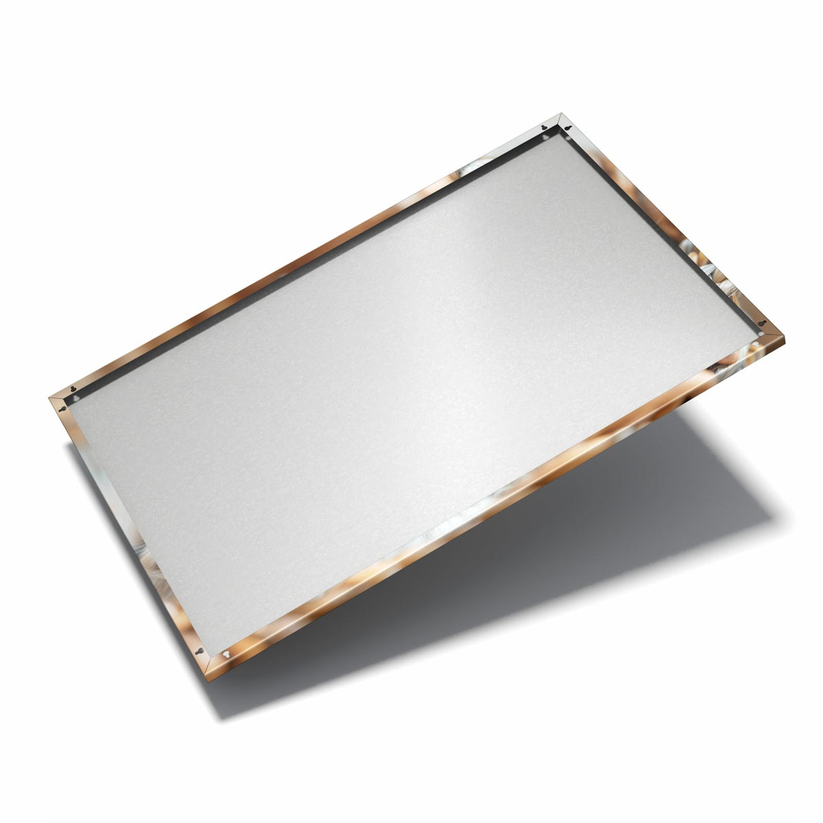 Nur 7 mm – liegt eng an der Wand – Metall Magnettafel - Kätzchen im Korb