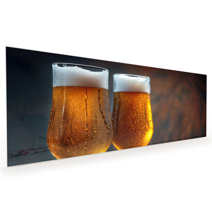 Küchenrückwand mit dem Motiv Bier mit Schaumkrone