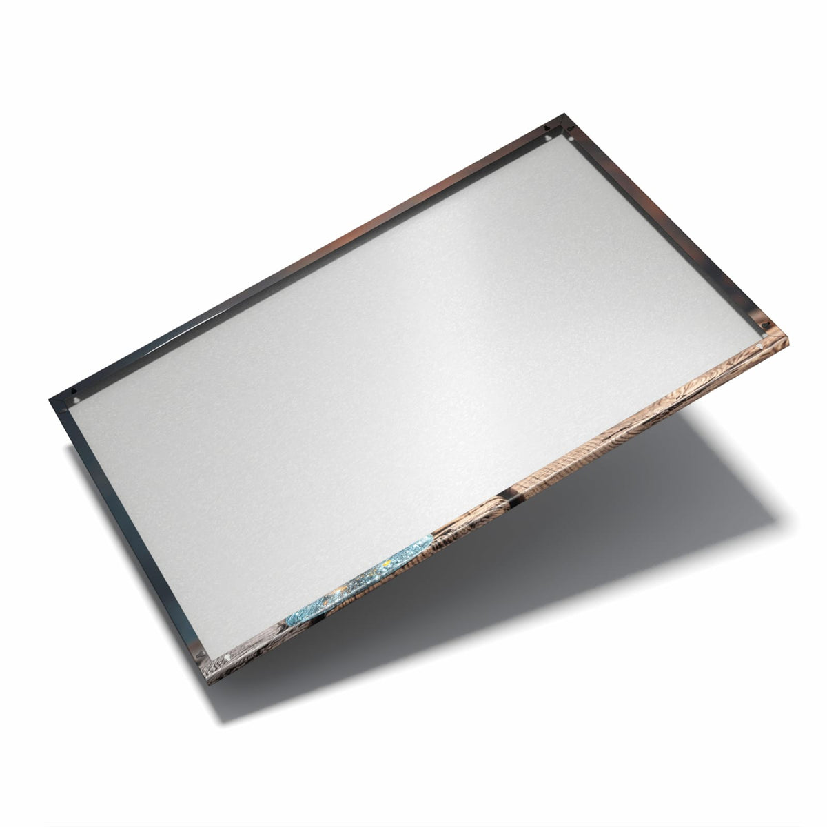 Nur 7 mm – liegt eng an der Wand – Metall Magnettafel - Bier mit Schaumkrone