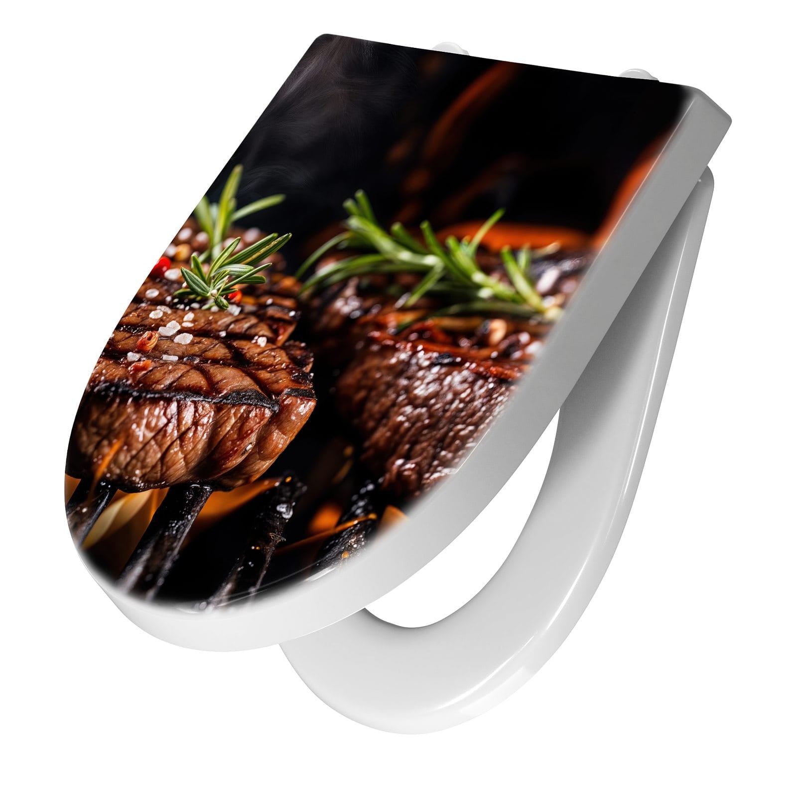 WC-Sitz mit Absenkautomatik Gegrillte Steaks