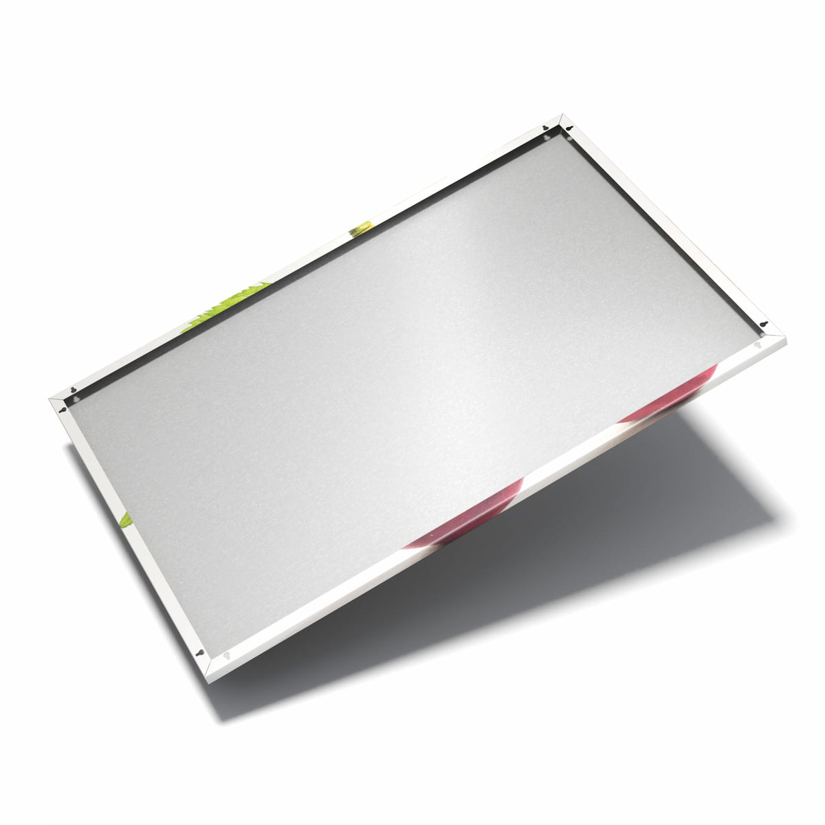Nur 7 mm – liegt eng an der Wand – Metall Magnettafel - Zwei Kirschen am Stiel