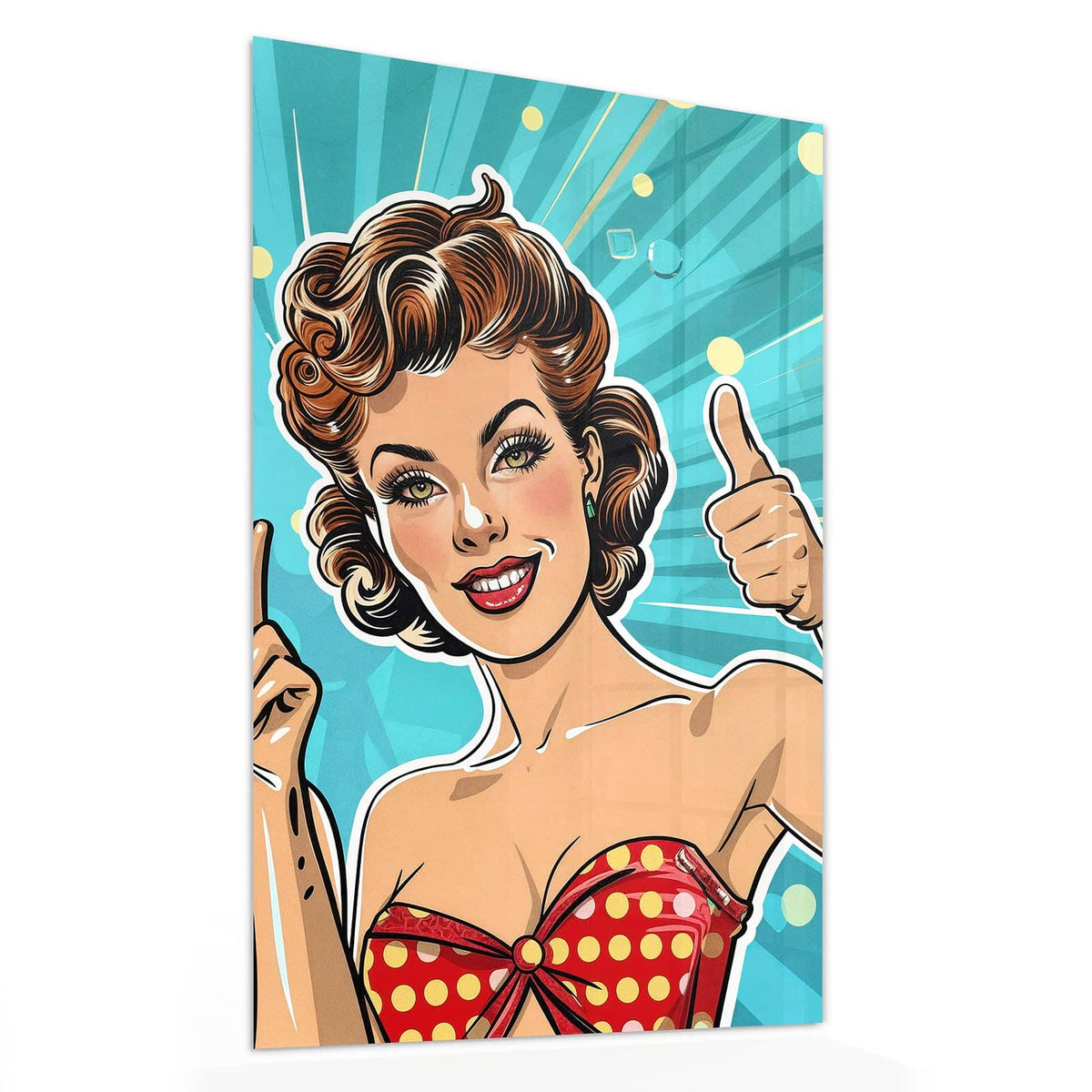 11 Größen – von 30 × 60 bis 60 × 150 cm – Wandbild - Retro Freundinnen - Hochformat