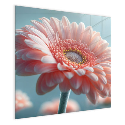 Magnettafel mit dem Motiv Rosa Gerbera