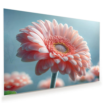 Wandbild mit dem Motiv Rosa Gerbera