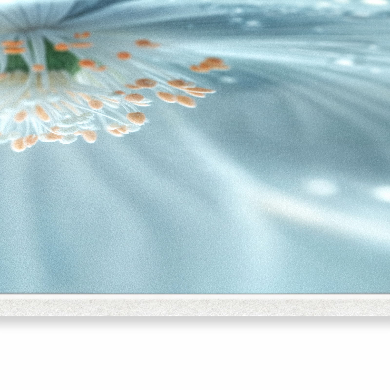 Abriebfester Küchenläufer mit Motiv Verträumte Blumenpracht in seitlicher Ansicht