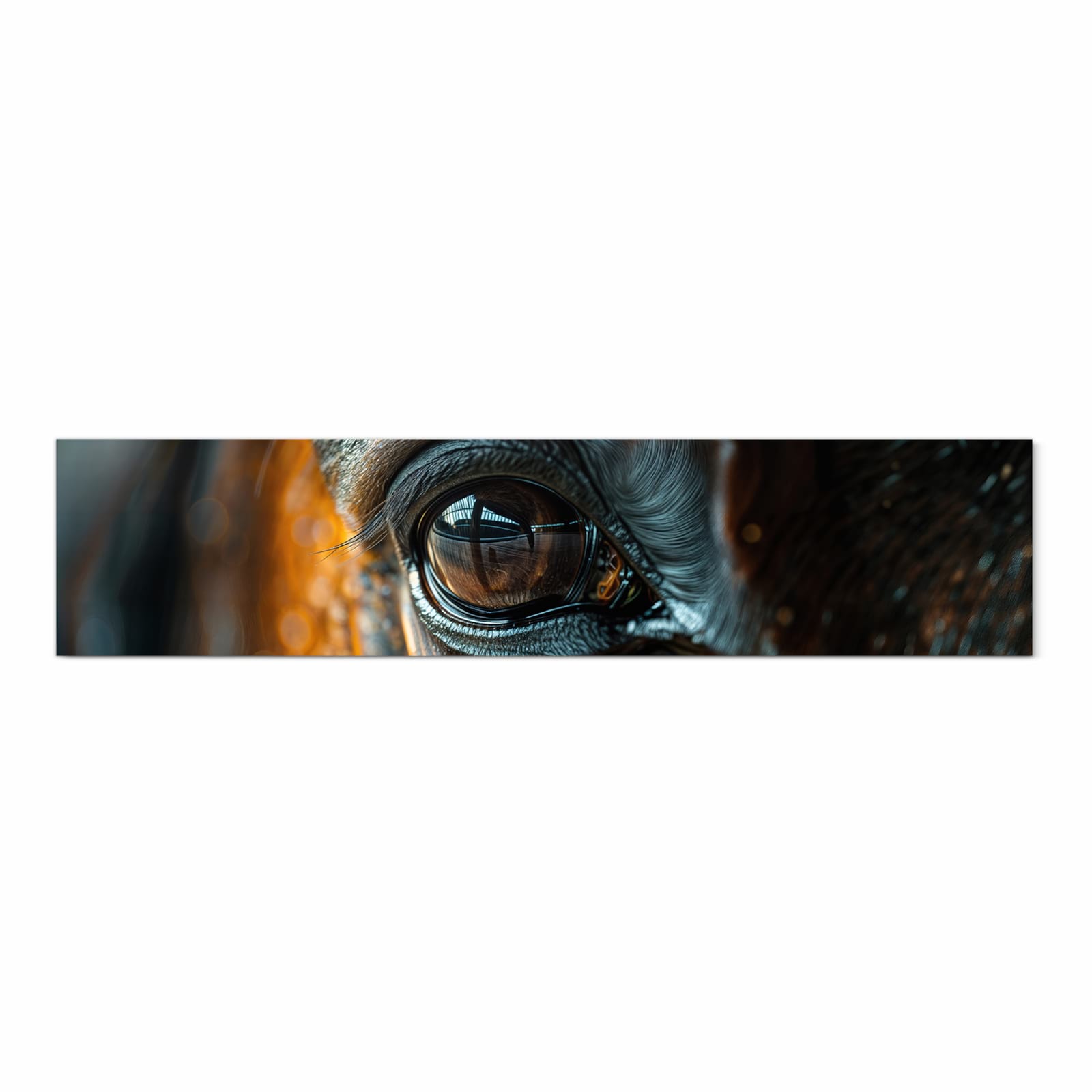 Schmutzabweisender Läufer für die Küche mit Motiv Pferdeauge in Frontansicht