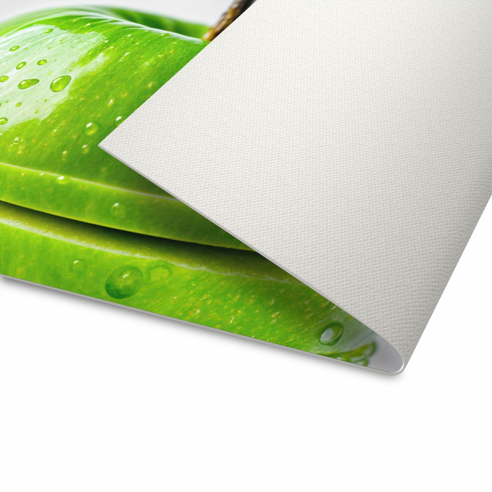 Wasserabweisender Küchenteppich mit Motiv Geschnittener Apfel in der Unterseite
