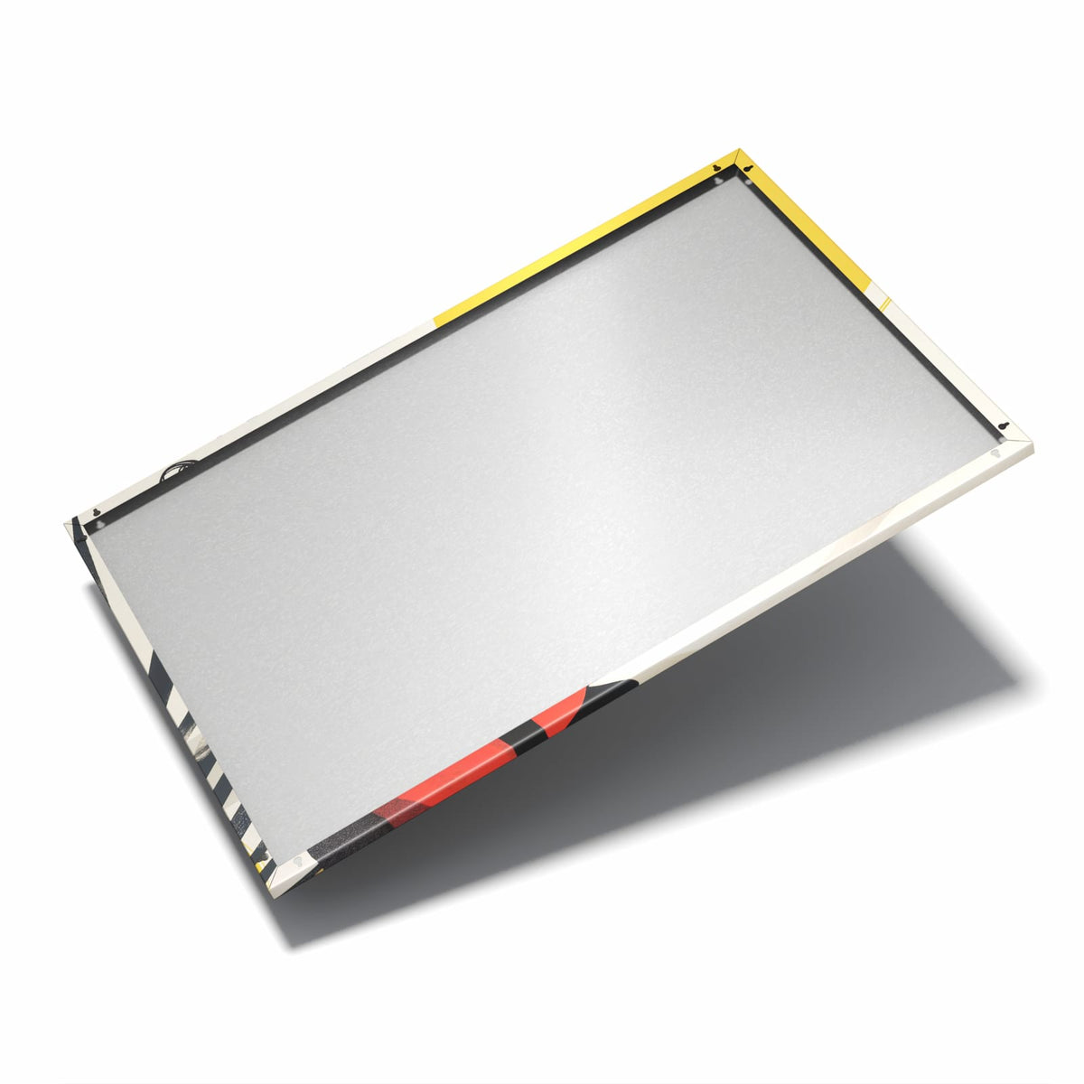 Nur 7 mm – liegt eng an der Wand – Metall Magnettafel - Frau im roten Kleid