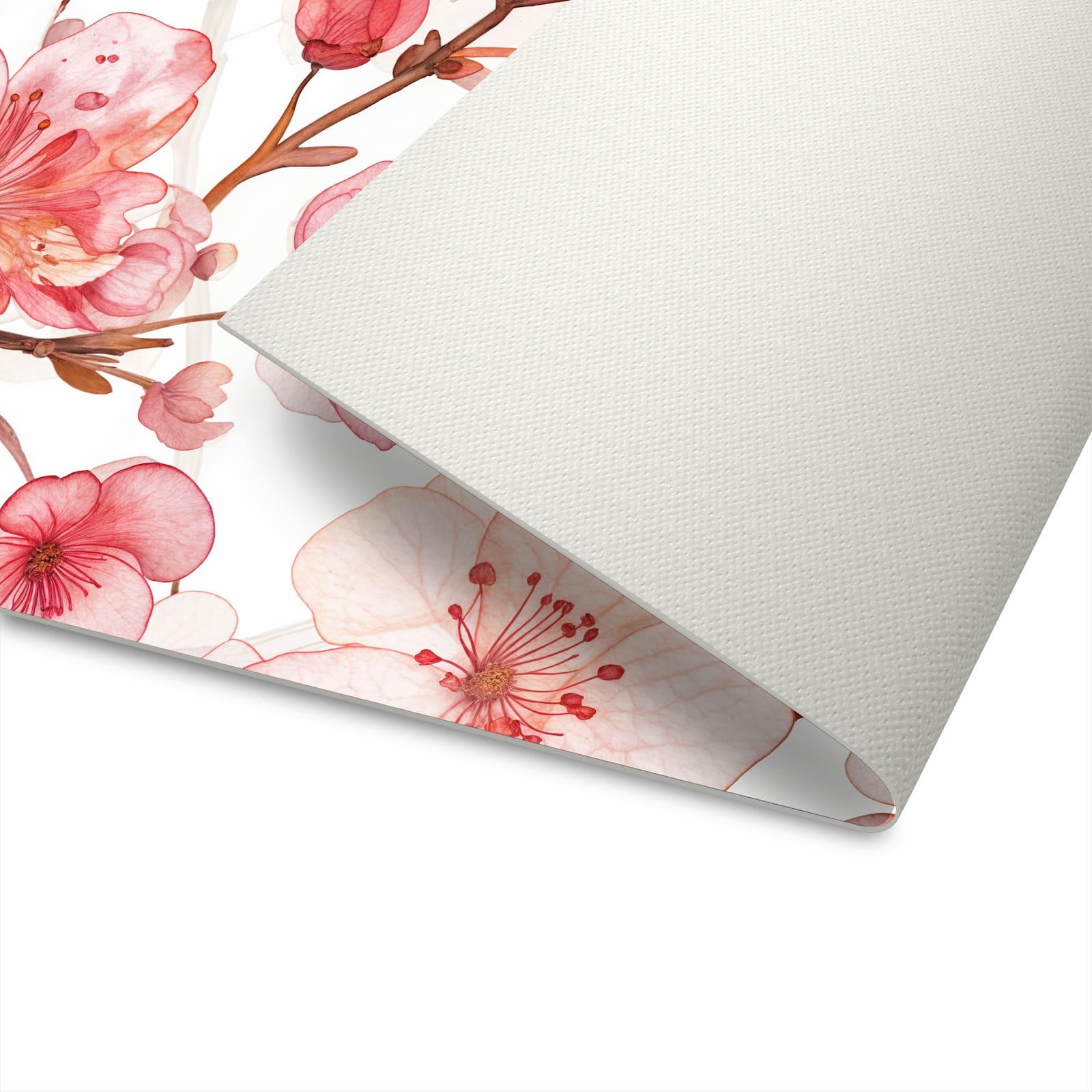 Zeitsparender Küchenläufer nach Maß mit Motiv Blumenmuster Blüten in der Unterseite