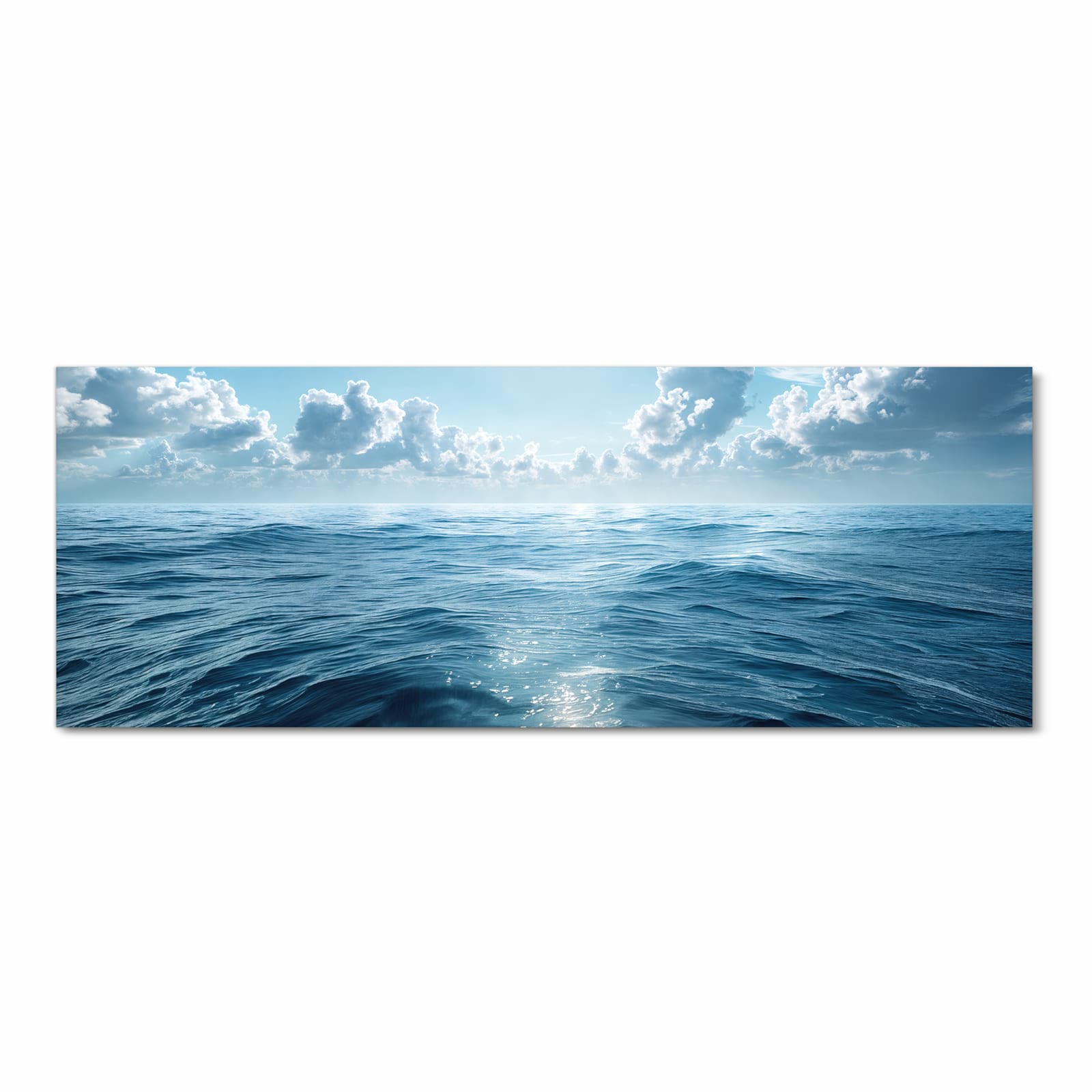 Bodenschonender abwaschbarer Küchenteppich mit Motiv Meerblick in Frontansicht