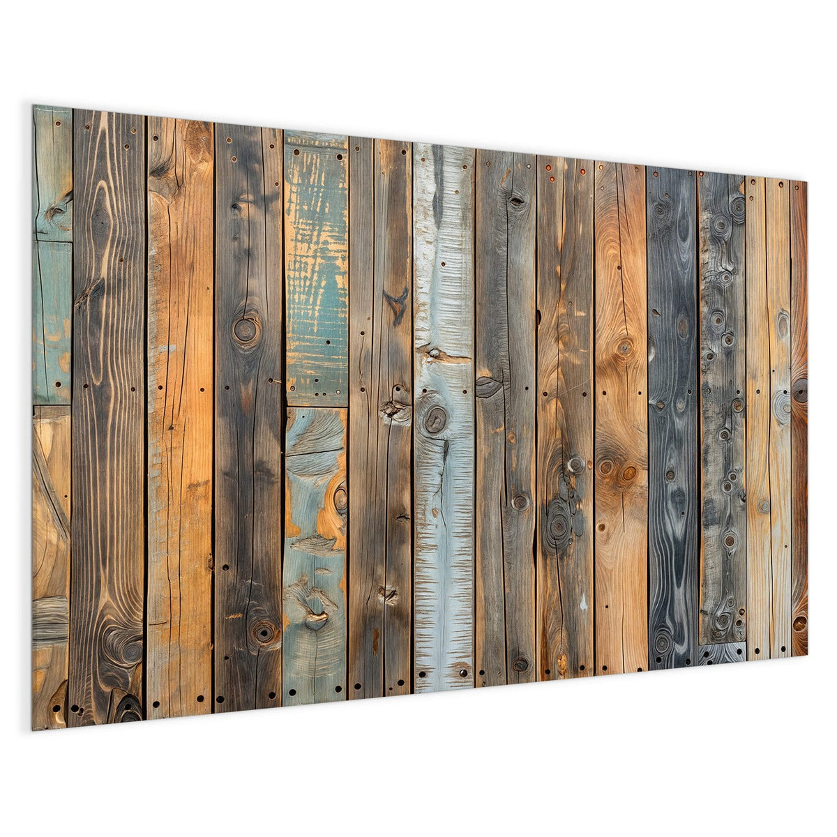 4 mm Glas statt lackiertem Blech – Magnettafel - Bunte Holzwand
