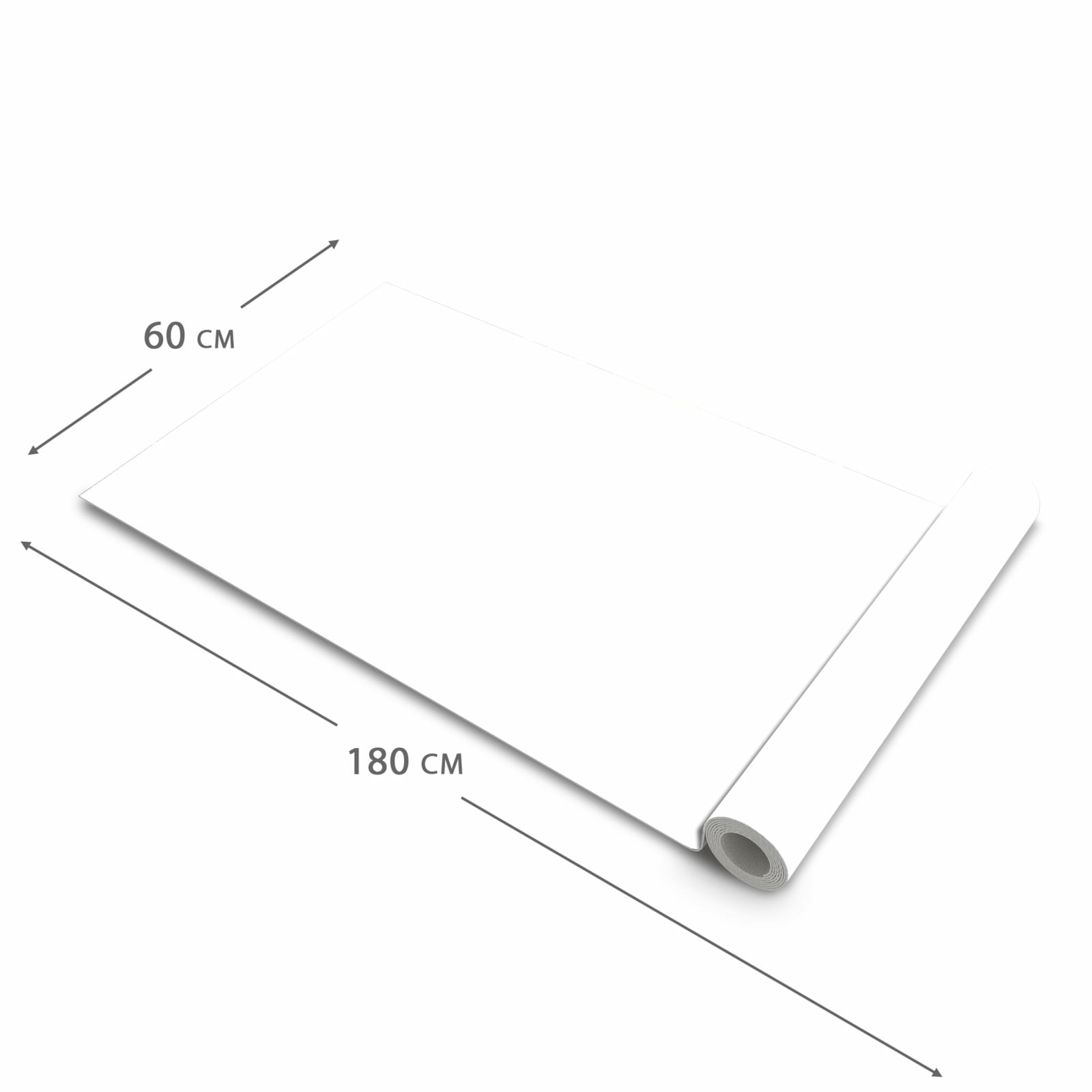 Rutschfester Küchenläufer mit Motiv Weisser, Heller Hintergrund in der Grösse 60x240 cm