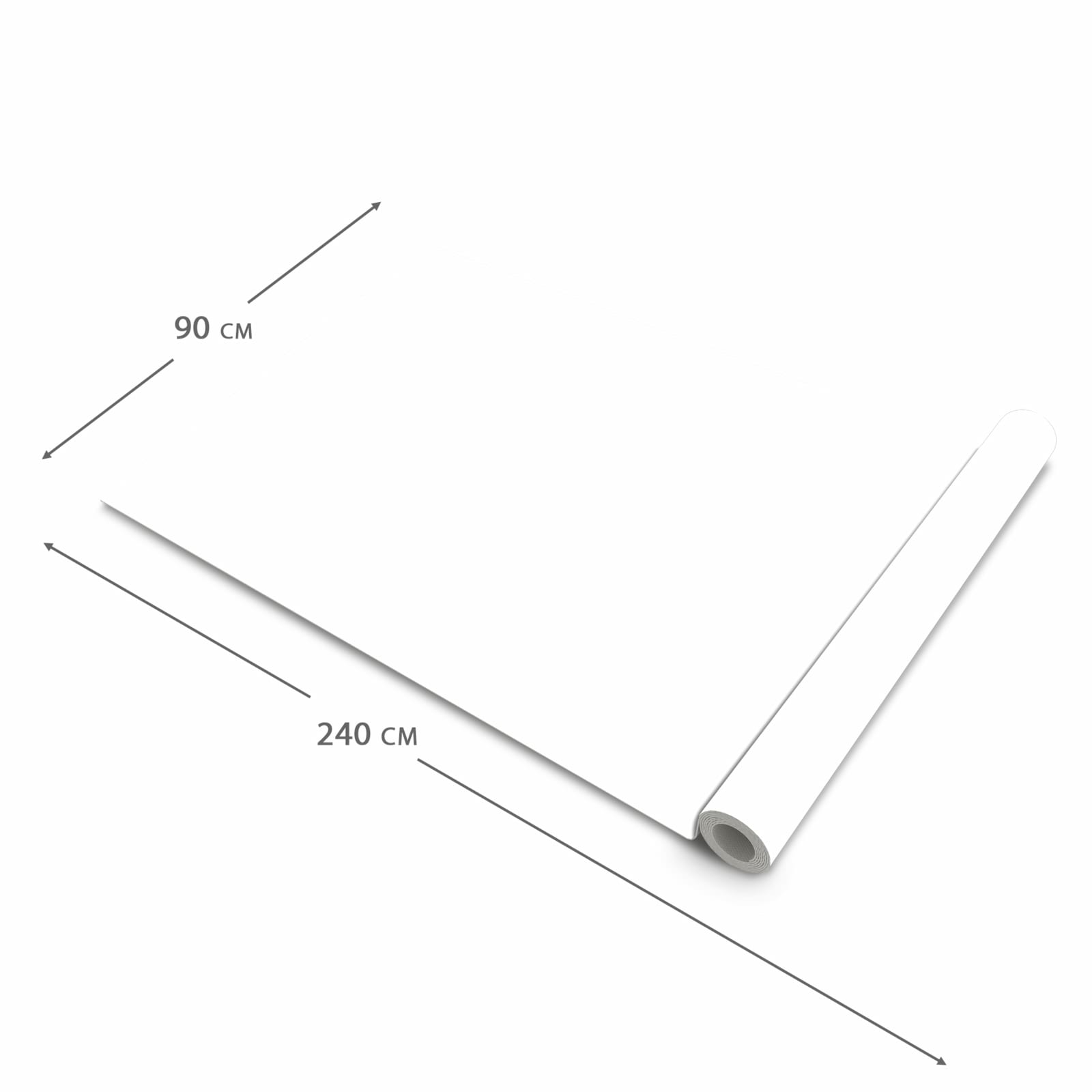 Bodenschonender Küchenteppich mit Motiv Weisser, Heller Hintergrund in der Grösse 60x270 cm