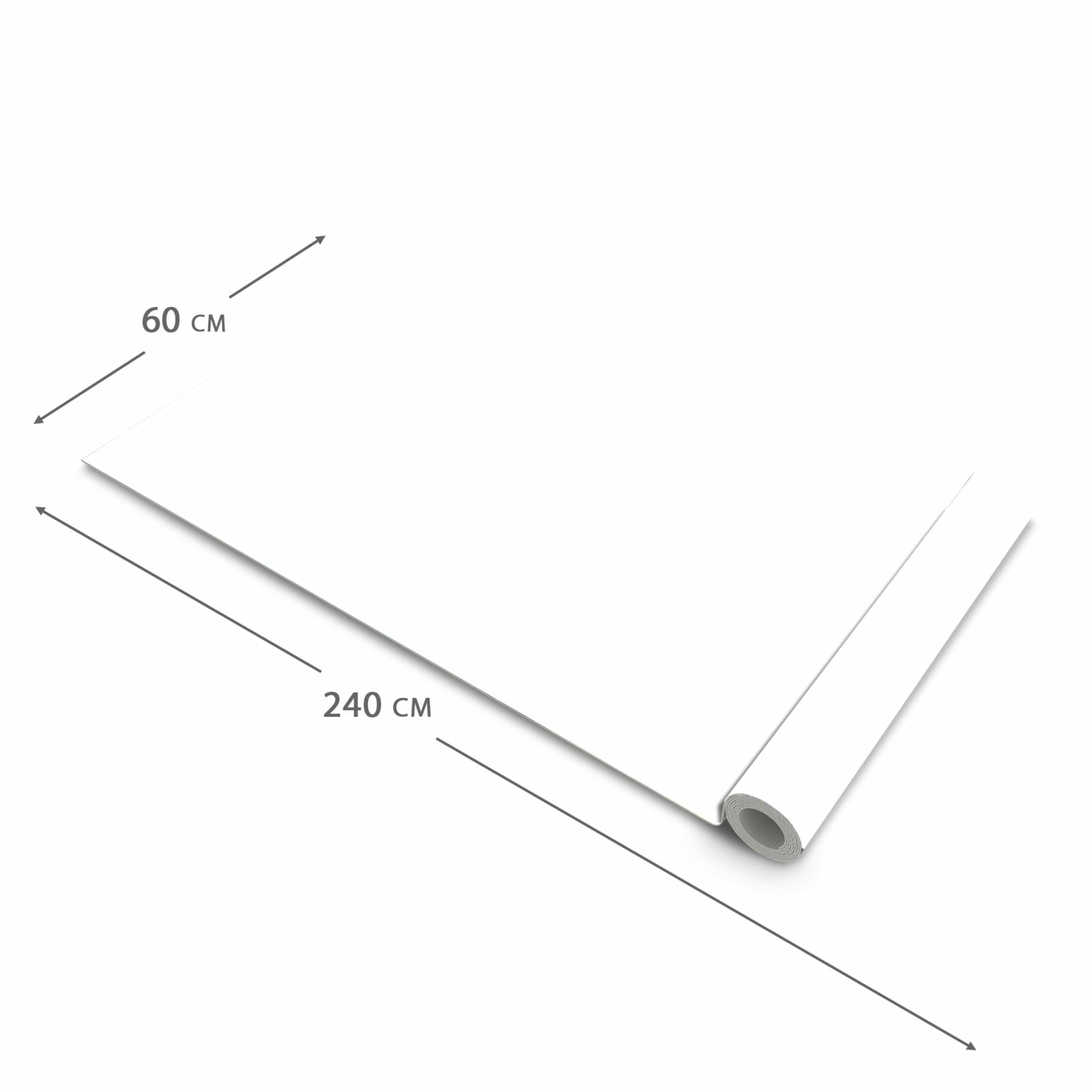 Küchenläufer mit angenehmer Haptik und Motiv Weisser, Heller Hintergrund in der Grösse 60x270 cm