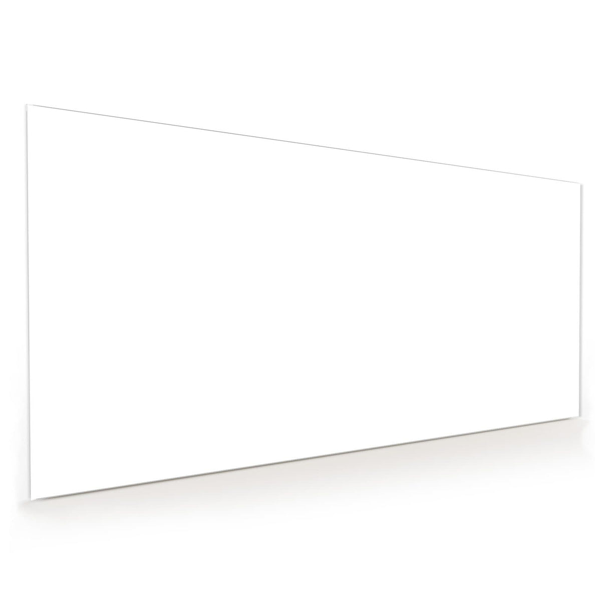 Küchenrückwand aus Glas im Hochformat mit Motiv Weisser Hintergrund: Reine weiße Fläche