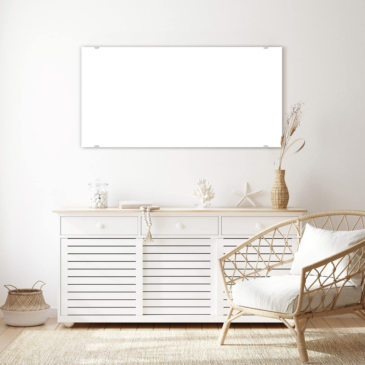 Echtglas, 4 mm – kein Acryl, keine Folie – Wandbild - Weisser Hintergrund - Querformat