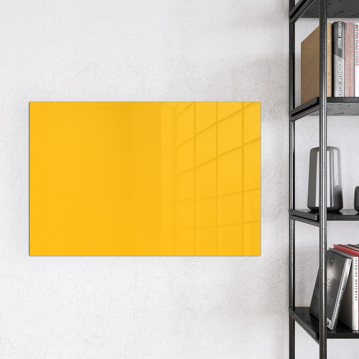 9 Größen – von 30 × 30 bis 120 × 90 cm – Magnettafel - Bernsteingelb
