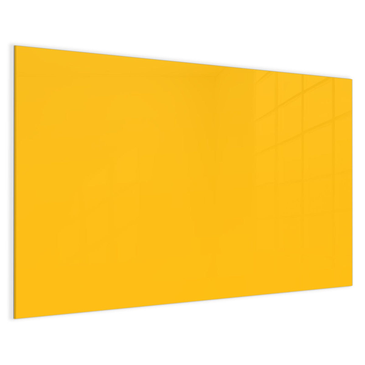 4 mm Glas statt lackiertem Blech – Magnettafel - Bernsteingelb