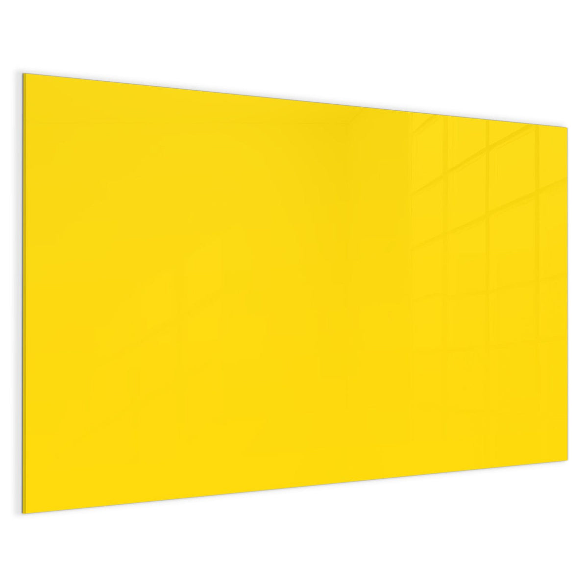 4 mm Glas statt lackiertem Blech – Magnettafel - Kanariengelb