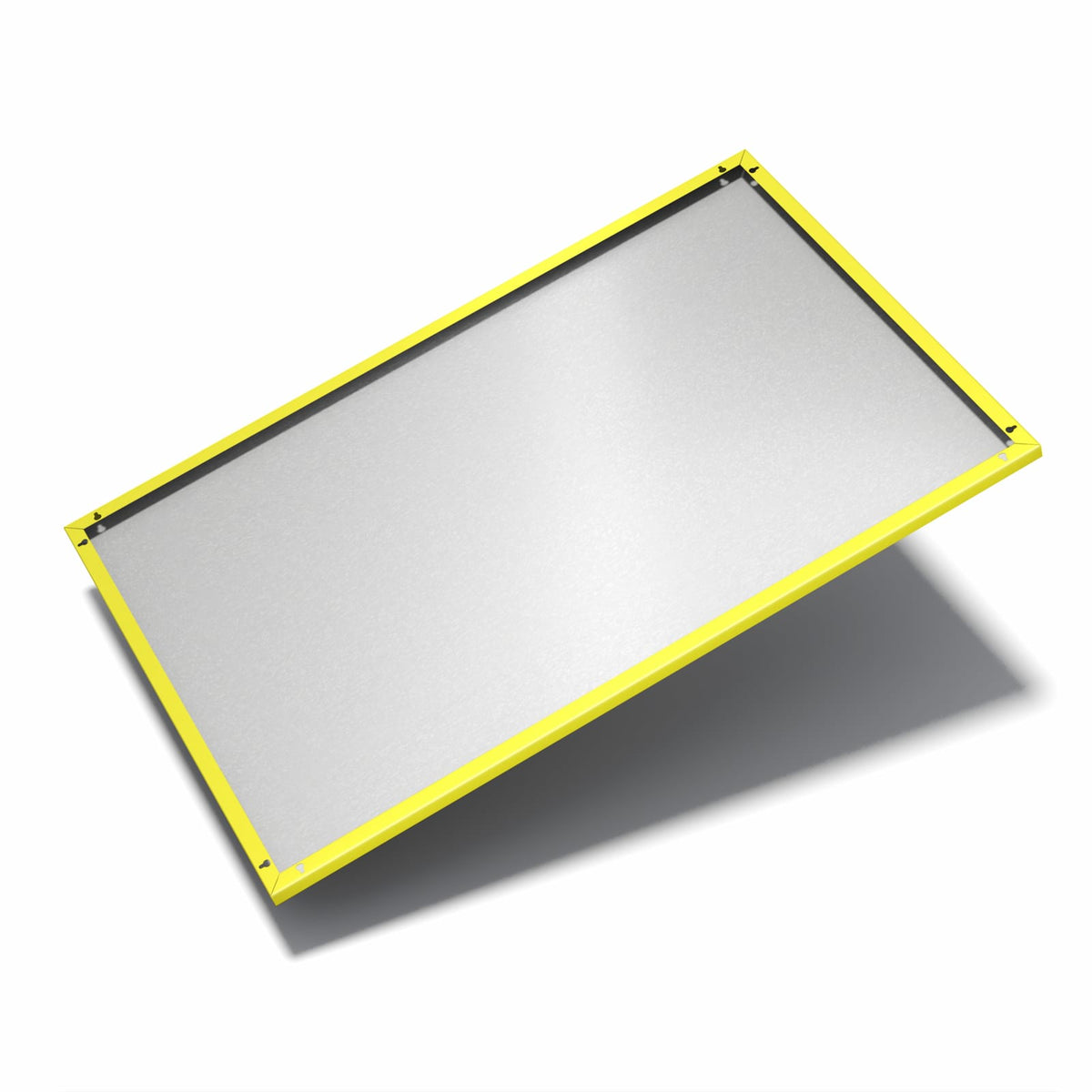 Nur 7 mm – liegt eng an der Wand – Metall Magnettafel - Sonnengelb