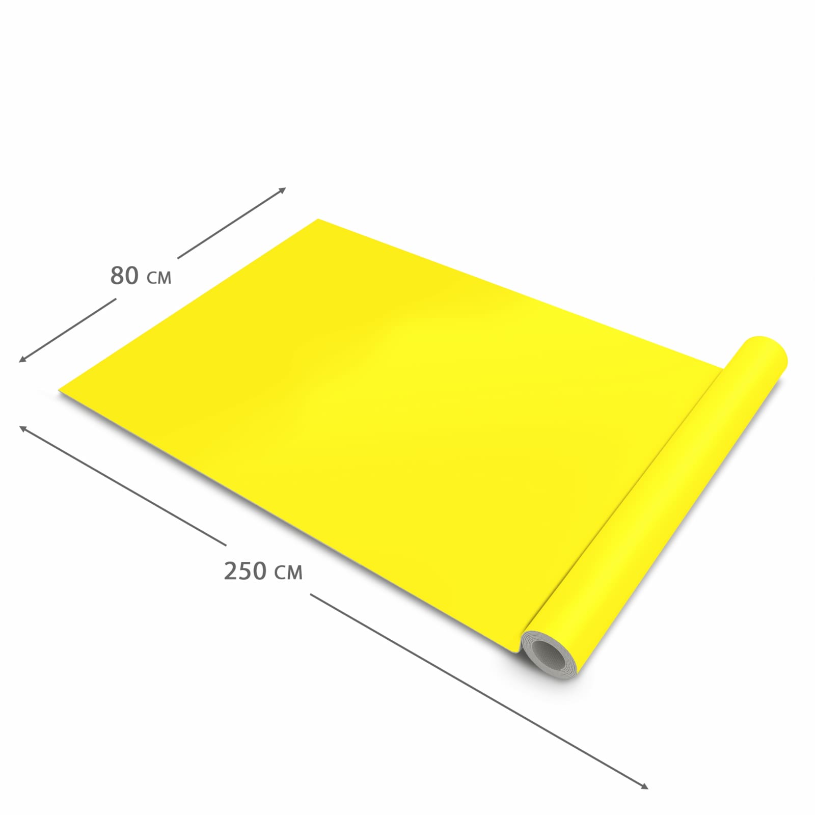 Bodenschonender abwaschbarer Küchenteppich mit Motiv Gelber Hintergrund I in der Grösse 60x180 cm