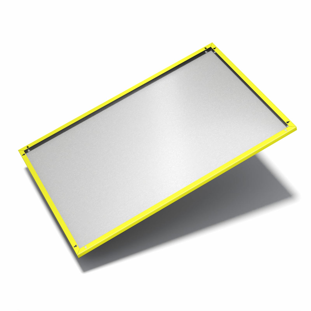 Nur 7 mm – liegt eng an der Wand – Metall Magnettafel - Zitronengelb