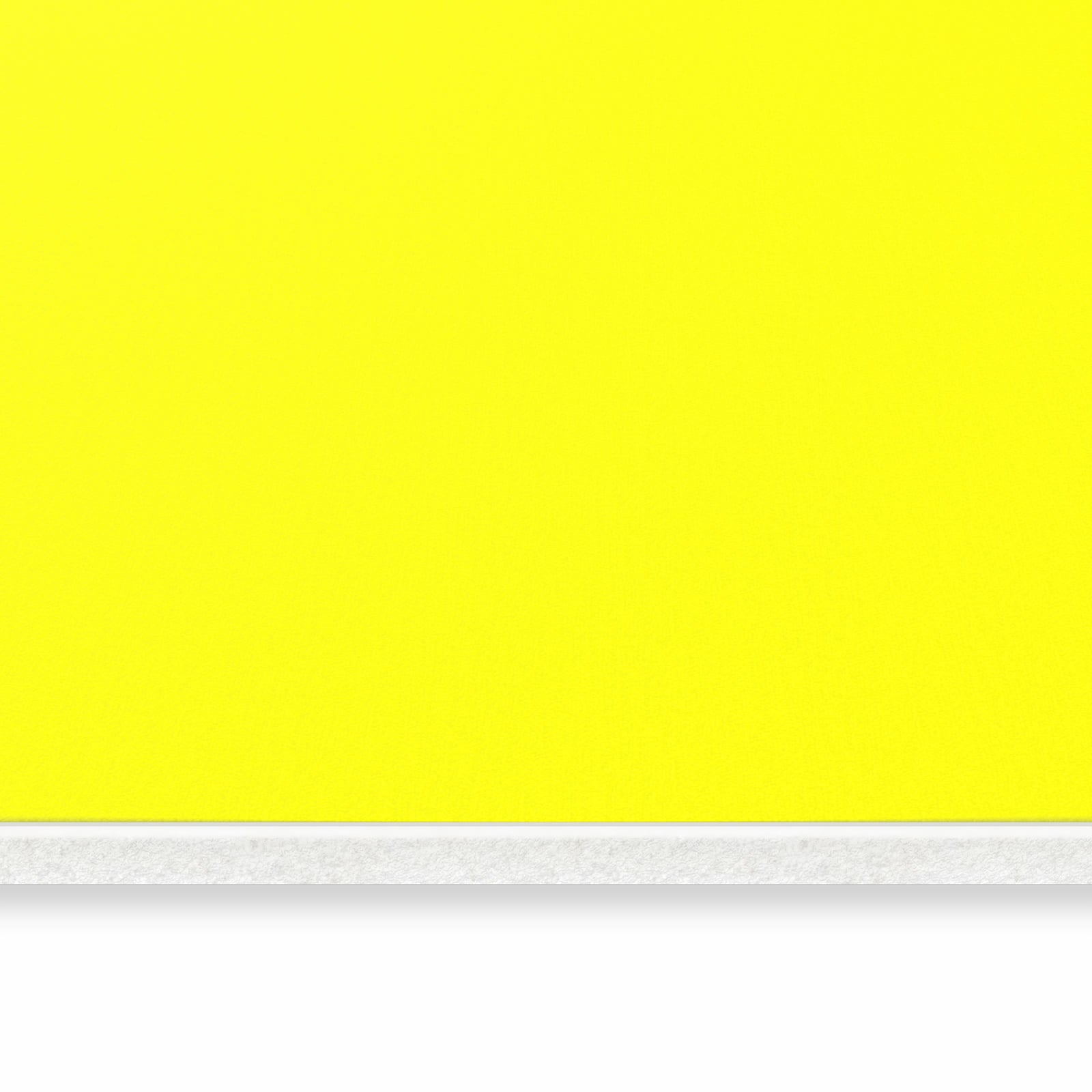 Waschbarer Küchenläufer mit Motiv Gelber Hintergrund II in seitlicher Ansicht für sicheres Aufbewahren