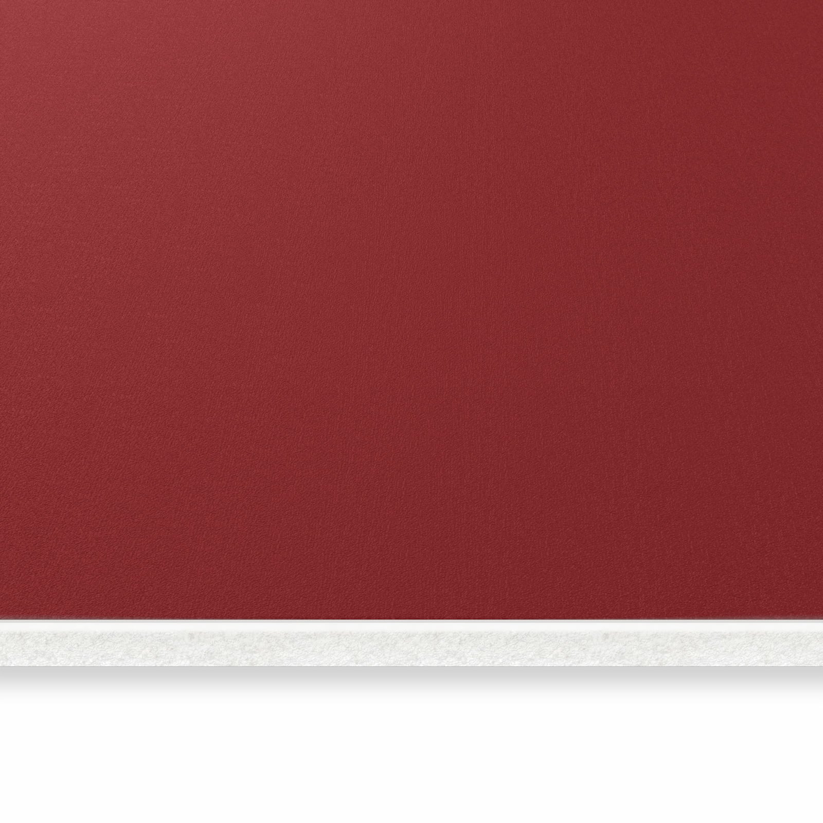 Formstabiler Küchenläufer mit Motiv Weinroter Hintergrund I in seitlicher Ansicht