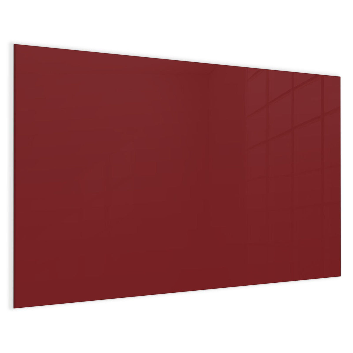 4 mm Glas statt lackiertem Blech – Magnettafel - Bordeauxrot