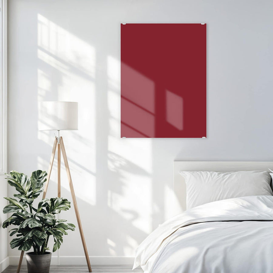Maße Wandbild - Burgunderrot - Hochformat