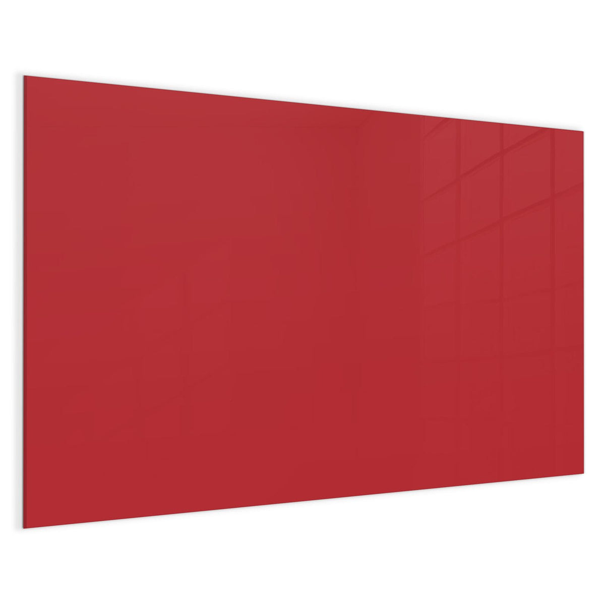 4 mm Glas statt lackiertem Blech – Magnettafel - Kirschrot
