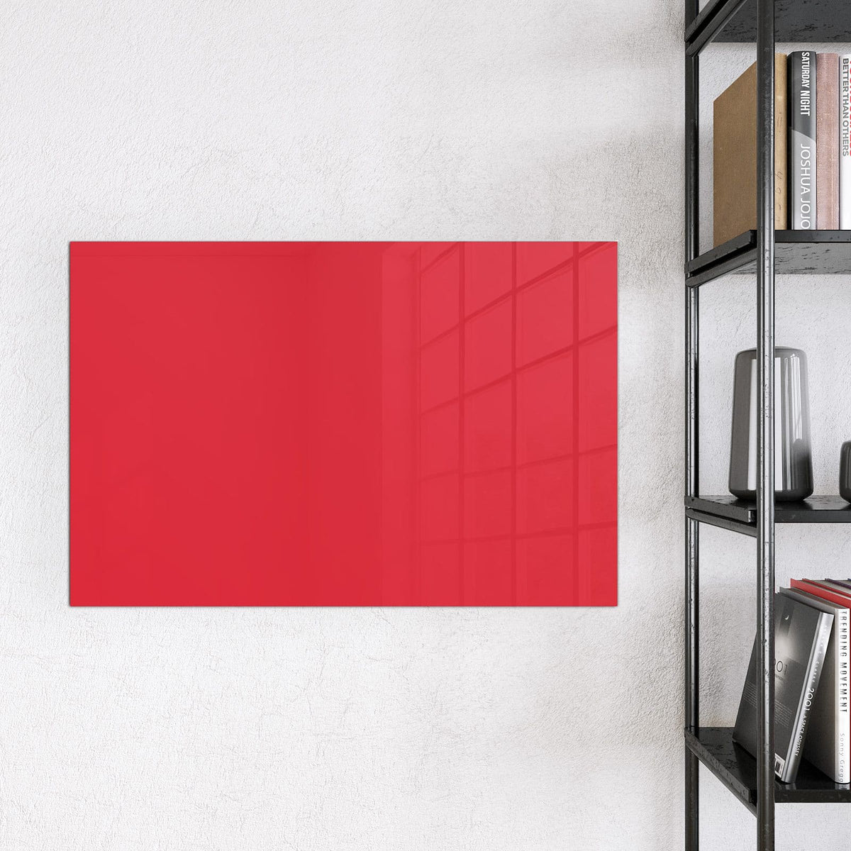 9 Größen – von 30 × 30 bis 120 × 90 cm – Magnettafel - Pinkroter Hintergrund