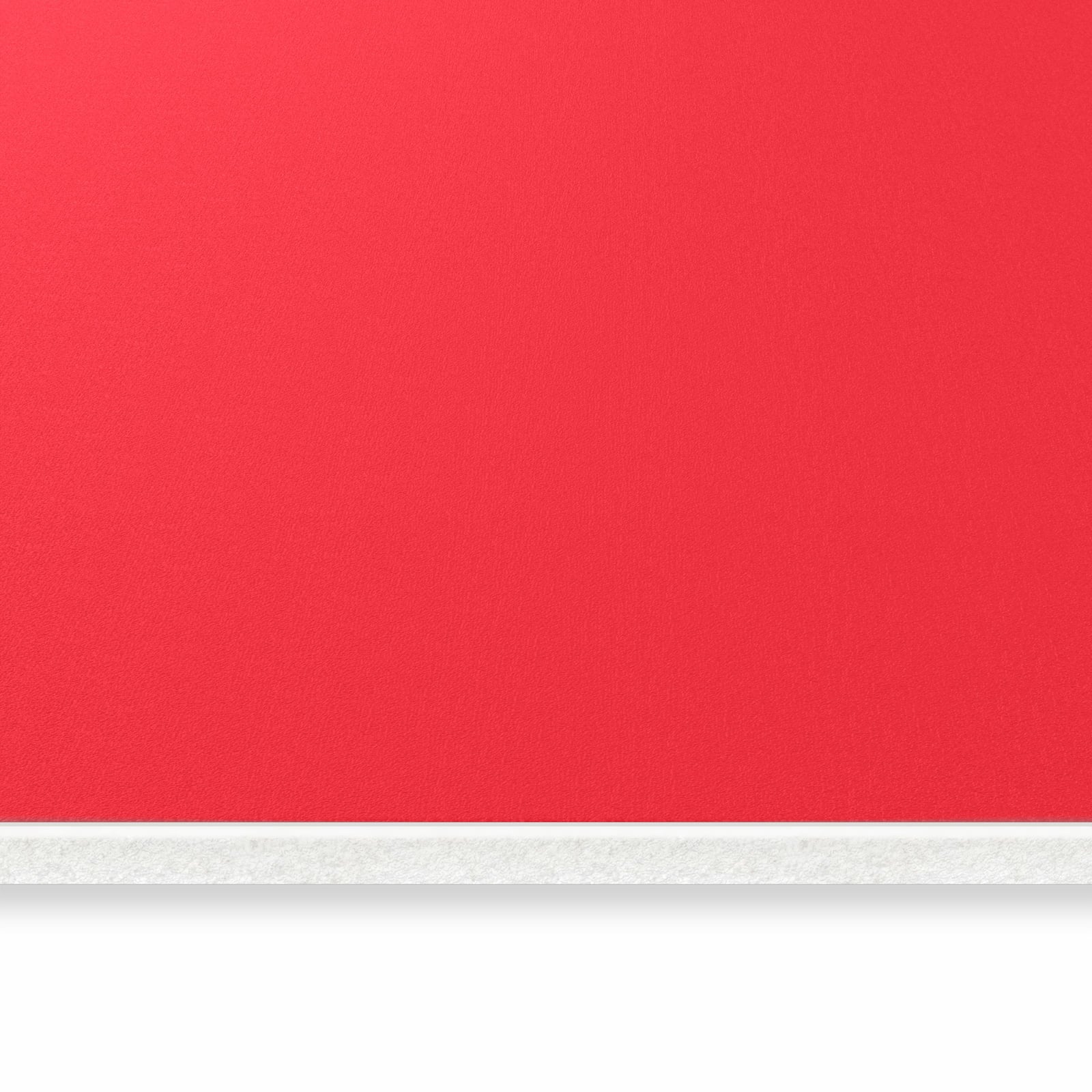 Rutschfester Küchenteppich mit Motiv Pink-Roter Hintergrund in seitlicher Ansicht für Ordnung