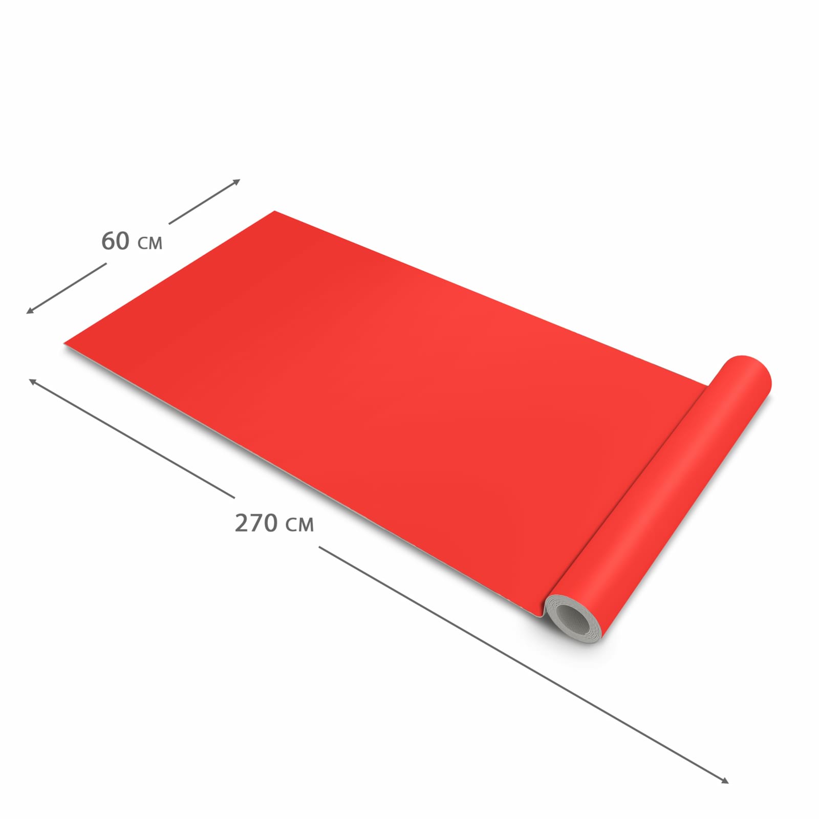 Bodenschonender großer Küchenteppich mit Motiv Roter Hintergrund I in der Größe 90x240 cm