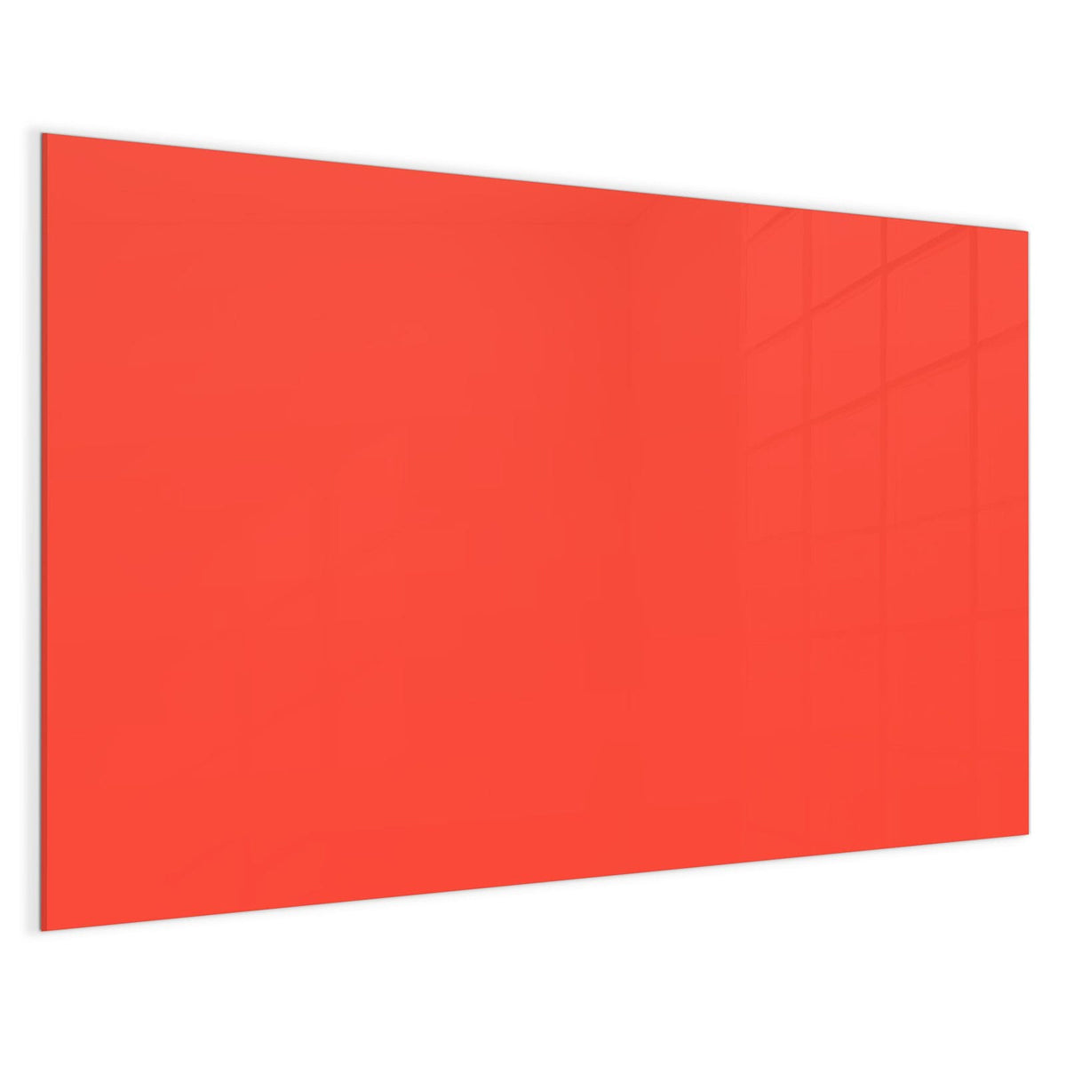 4 mm Glas statt lackiertem Blech – Magnettafel - Tomatenrot