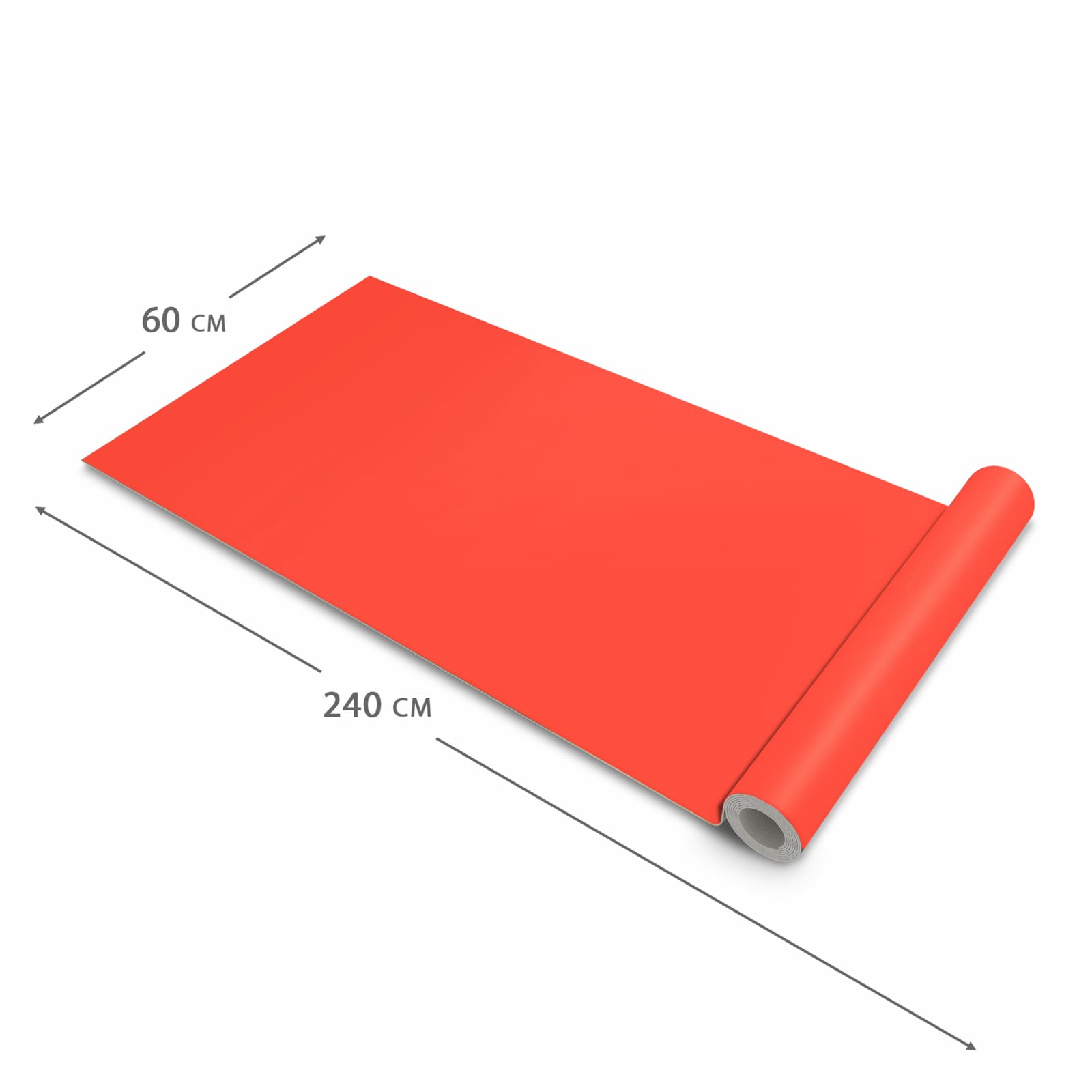 Flacher rutschfester Küchenteppich mit Motiv Roter Hintergrund II in der Grösse 90x240 cm