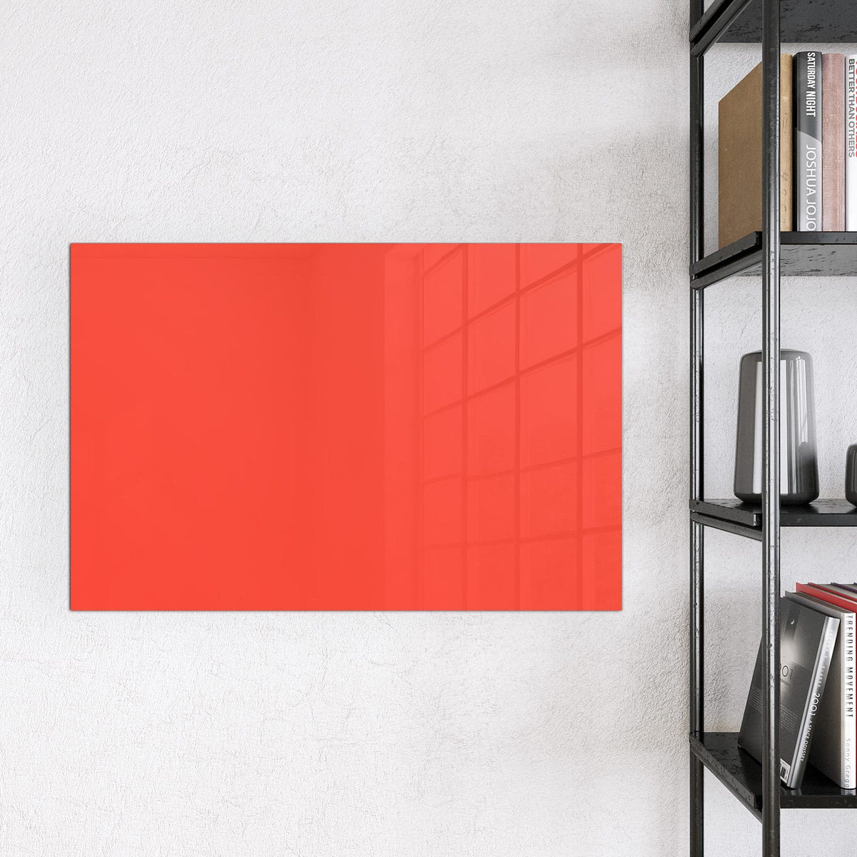 Magnettafel - Tomatenrot – Kräftiges Rot als schlichte Fläche