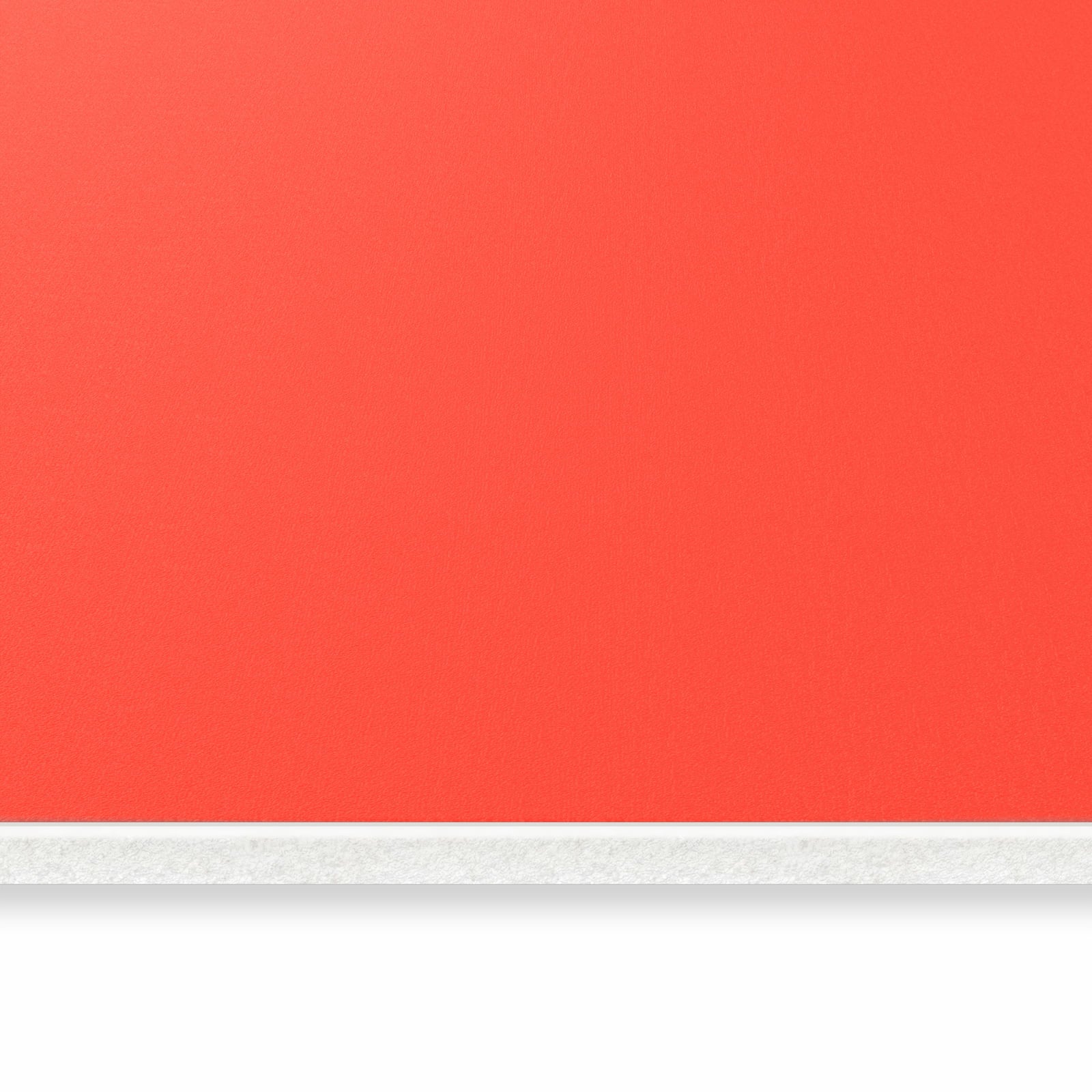 Feuchtigkeitsresistenter waschbarer Küchenteppich mit Motiv Roter Hintergrund II in seitlicher Ansicht