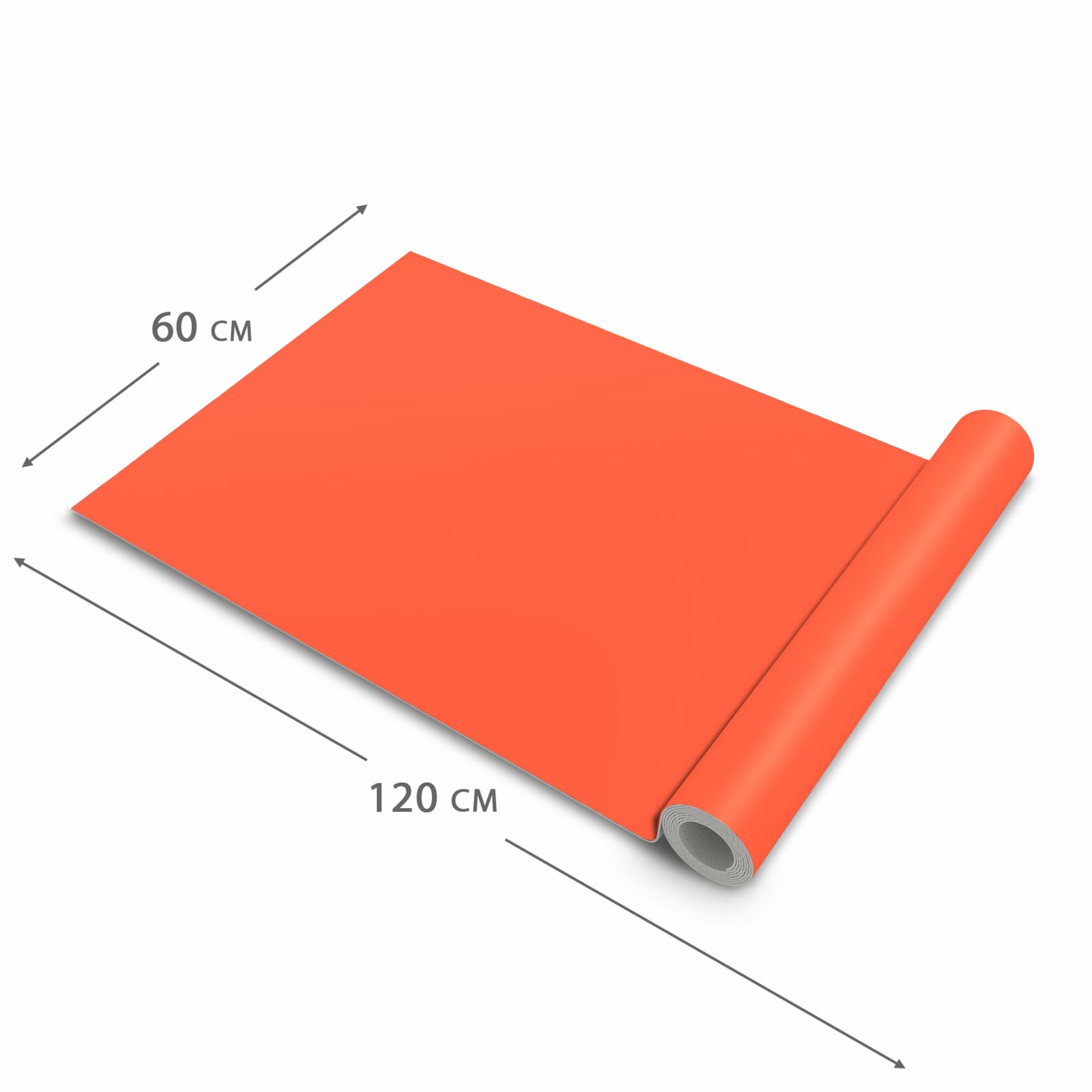 Bodenschonender Küchenteppich mit Motiv Rot-Oranger Hintergrund in der Grösse 90x180 cm